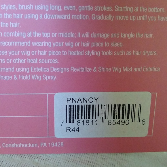 New, never worn. Woman's Petite Estetica Classique Collection Shades of Gray Wig - Picture 8 of 8